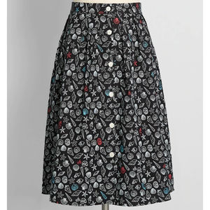 NWT Always Turning Heads Pleated Swing Skirt - ModCloth Size 16